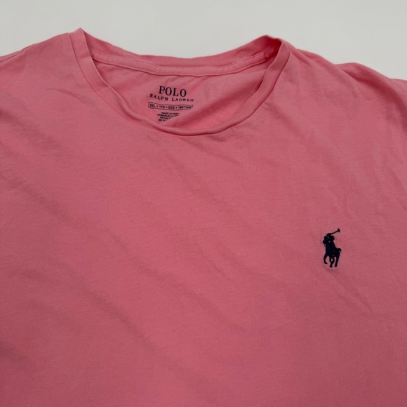 Polo Ralph Lauren Tops - Polo Ralph Lauren Pink Short Sleeve Crewneck Pony Logo T-Shirt XXL Womens